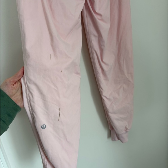 Lululemon Lined Studio Pant Light Pink Joggers Size 4 - Picture 5 of 6